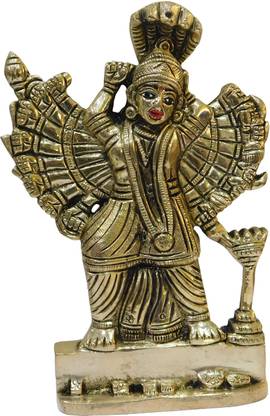 vinayakmoorti Saptashrungi Mata Statue Saptashrungi Idol Saptashrungi Mata Statue Mata Rani Murti Brass Saptashrungi Mata Idol For Home Décor Brass Saptashrungi Mata For Home Pooja Temple Decorative Showpiece  -  16 cm