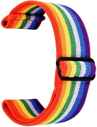 Gripp Stretchy Smart Watch Strap Band for 42mm/44mm Series 1/ Series 2 /Series 3 /Series 4/ Series 5 & SE with Soft Material, Waterproof Durable & Flexible - Sports Edition Smart Watch Strap (Rainbow) Smart Watch Strap