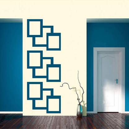 Kayra Decor Large Size Square Pattern Wall Design Stencils For Wall Painting And Home Wall Decoration Suitable For Room Decor And Craft ( Size 24",12",9",6.5",4" Inch ) ( KHSNT257 ) KHSNT257 Wall Stencil Stencil