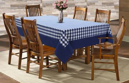 AIRWILL Checkered 6 Seater Table Cover