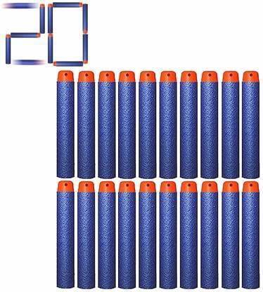 Wilson Enterprise 20 Pcs Blue Bullet Foam Dart Bullets for elite Gun Darts & Plastic Bullets