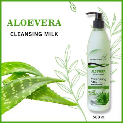 PROFESSIONAL FEEL Aloevera Cleansing Milk (Smooth Soft & Clean Skin) Healthy & Brightening Skin Face Wash