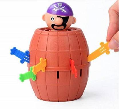 SafalCollection Pop Up Pirate Barrel Sword Toy Try Your Luck Game Luck Game, Suprise Gag Toy