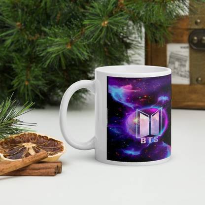 V Kraft "trendy bts forever love again n again unique mug " for bts army, bts lover, bts fan love quote printed white Ceramic love with Handle-Perfect Gift to Anyone On Any Occasion | Coffee & Tea Cup | Pack of 1 Ceramic Coffee Mug