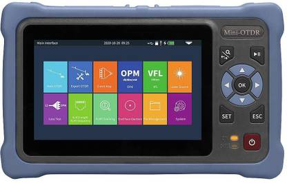 Corslet Aua800u Mini Otdr 1310/1550nm 26/24db Fiber Optical Time Domain Reflectometer Touch Screen Vfl Visual Fault Locater laser Source Optical Power Meter Event Map Ethernet Network Cable Tester Digital Multimeter