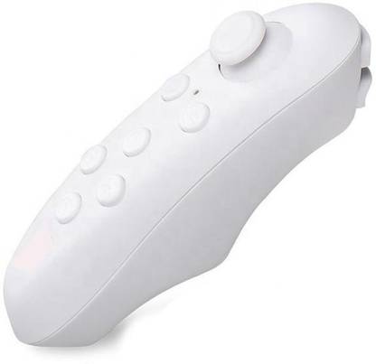 maxcom VR Mini Bluetooth Controller for All Gamepad, Selfie Shutter Remote, Mobile, Tablet PC and VR Headset Google Cardboard (White) Android Phone, iOS, Tablet Remote Controller