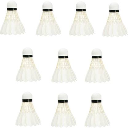 Spocco ™Original Professional Badminton Shuttlecock Feather Shuttle Feather Shuttle - White