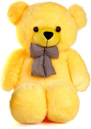 COST TO COST Cool Yellow Teddy Bear Yellow Teddy Bears  - 90 cm