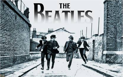 The Beatles Big Size Flex Poster for Room B61 Paper Print