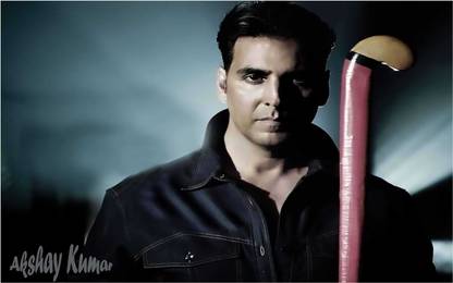 Akshay Kumar Flex Poster for Room B1 Paper Print