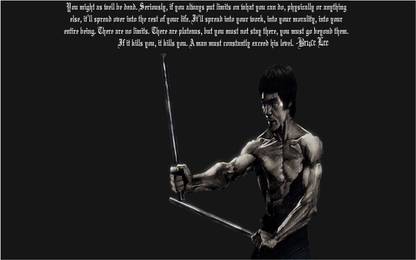 Bruce Lee Flex Poster for Room B52 Paper Print