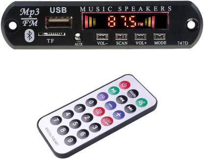 Geek Lab Audio Player MP3 Decoder Board 12V Module With Remote. FM, USB & Bluetooth Connectivity. AM4 MP3 Player