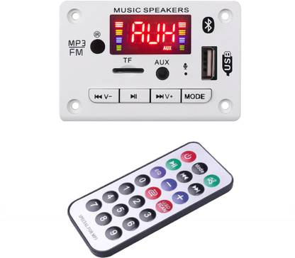 Right Gear Audio Player MP3 Decoder Board 12V Module With Remote. FM, USB & Bluetooth Connectivity. AM6 White MP3 Player