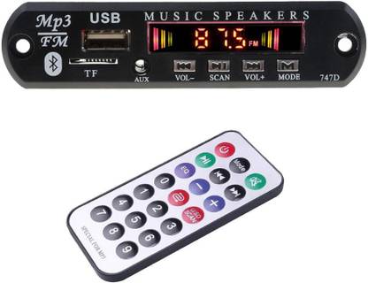 Gadget Hero's Audio Player MP3 Decoder Board 12V Module With Remote. FM, USB & Bluetooth Connectivity. AM4 MP3 Player