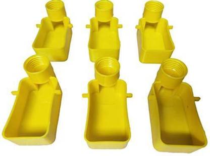 Petzlifeworld PLW Bird Water and Food Feeder Connect and Pet Bottles, (Set of 6) Window Bird Feeder