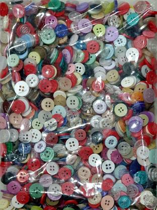 Fancy Mix Colour Buttons For Multi-use Polyester Buttons