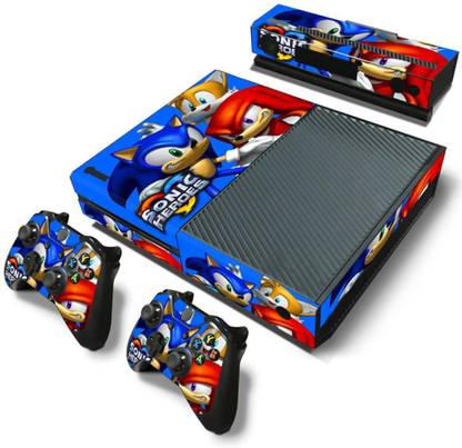 Ridhaan Collection Sonic Heroes Design Vinyl Skin Sticker for XBOX One Console,2 Controllers and Kinect  Gaming Accessory Kit