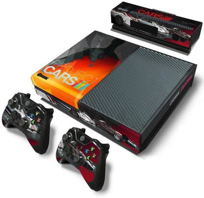 Ridhaan Collection Project Cars 3 Design Vinyl Skin Sticker for XBOX One Console,2 Controllers and Kinect  Gaming Accessory Kit
