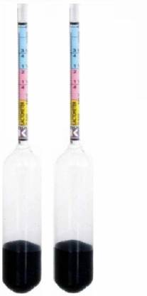 GoodsBazaar 2pc Milk Tester Adulteration Reusable Portable Glass Lactometer Milk Doodh Purity Tester Check Water In Milk Water Testing Gravity Meter Glass Handheld Milk Density Hydrometer For Milk Testing Instrument Hand Tool Hydrometer