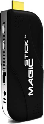 magic stick The Best Intel PC Stick, Powerful Full Featured Computer with Windows10 and Android OS Preloaded, IOT Enabled, Dual Display, FanLess, Type-C, Metal Case, Long Life Battery (Black) - Windows 10, Intel Z8300/Z8350, Atom Z8300/8350, 2 LPDDR3, 32 GB SSD Stick PC