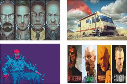 Breaking Bad Combo Poster Set of 4 Posters With Gloss Lamination M11 Paper Print