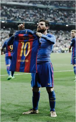 Lionel Messi Big Size Flex Poster for Room B67 Paper Print