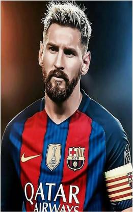 Lionel Messi Big Size Flex Poster for Room B44 Paper Print