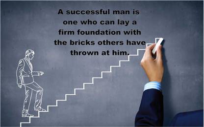 Success Quotes Posters | motivational quotes posters | inspirational quotes posters | quotes posters for office | quotes posters for company Paper Print