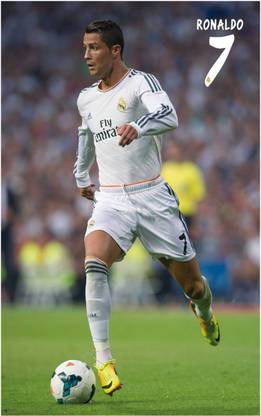 Cristiano Ronaldo Flex Poster for Room B9 Paper Print