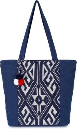 ALII AND ALIIZEY AJ_6212_Ash_Blue_Strpe Shoulder Bag