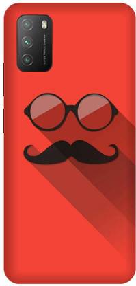 TPM Back Cover for Poco M3, Mooch, Goggle, Light Red Texture, Back Cover