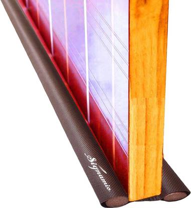 Signamio Door Draft Stopper, Sound Proof Reduce Noise,Energy Saving Under Door Draft Stopper Door Weather Stripping- Pack of 3 (30 Inch) Cherry Color Double Sided Door and Window Draft Stopper Door Mounted Door Stopper