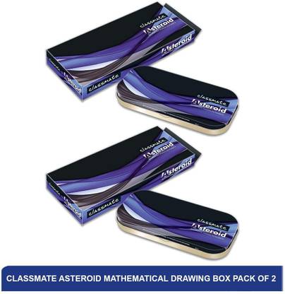 Classmate Asteroid Mathematical Drawing Box | Best Geometry Box(Pack of 2) Geometry Box