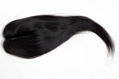 the shell hair  topper for women and girls to cover bald patches on head ( MADE OF REAL HUMAN HAIR - 16 INCH) Hair Extension