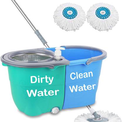 V-MOP Premium Jumbo Twin Bucket Mop with 4 Wheels -JM01014 Mop Set