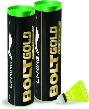 LI-NING Bolt Gold Nylon Shuttle - Yellow