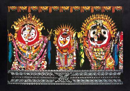 Darsh Craft Jagannath Ji Photo Frame Digital Reprint 8 inch x 10 inch Painting