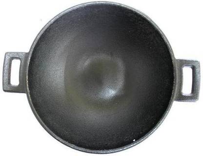 Tredy Foods Tredy Foods - Pre-Seasoned Cast Iron Kadai - 1.5 Litre Kadhai 23 cm diameter 1.5 L capacity