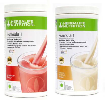 HERBALIFE Formula 1 shake mix Strawberry and Banana Flavour for weigtt loss Plant-Based Protein