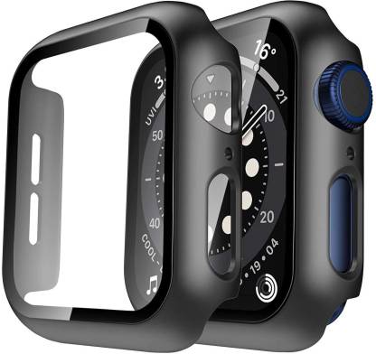 Pishon Tempered Glass Guard for Apple Watch Series SE, Series 5, Series 6 (44mm)