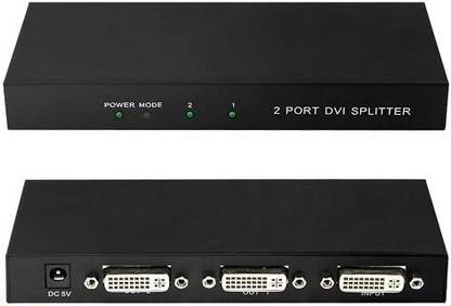 techut 2 port dvi splitter 1 in 2 out Media Streaming Device