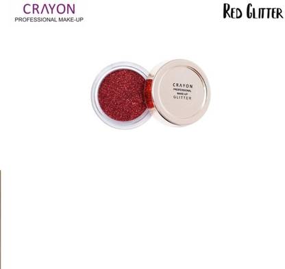 crayon Eyeshadow Color Icon RED glitter (RED 11 gm)