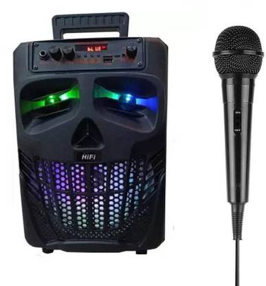 1923aholic Deep Bass Sound Wireless Hi-Fi B.O.S.E Powerful Bass Speaker Deep Bass Led Lighting With Mic Compatible with All mobile Phones |MICRO SD CARD / FM Support Waterproof, Dual Pairing Powerful Sound Box Speaker with Mic 20 W Bluetooth Soundbar