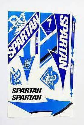 Kyrios Sparatn MS Dhoni Sticker Self Adhesive Blue Color Cricket Bat Sticker Bat Sticker