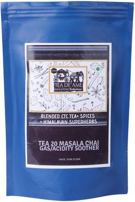 ABRRA TEA DEAME Tea 20 Masala Chai For Gas Acidity Soother Herbs Masala Tea Vacuum Pack