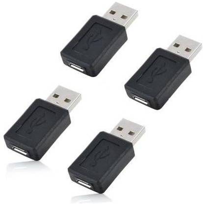 BIGGEAR (Pack of 4) Micro USB Female to USB Type A Male Adapter for OTG Morpho 1300 E2 0501-4PCS-MORPHO-OTG USB Cable