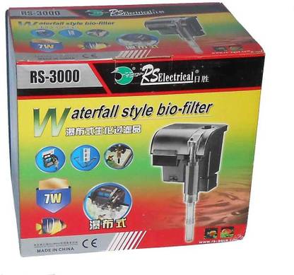 RS ELECTRICAL RS-3000 External Aquarium Hanging Filter 7Watts ( Output : 1200 L/H) Power Aquarium Filter