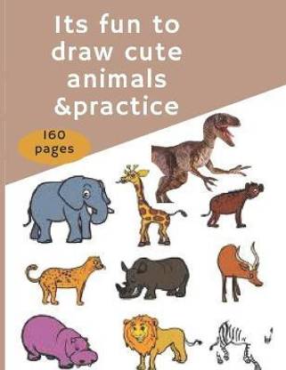 Its fun to draw cute animals &practice