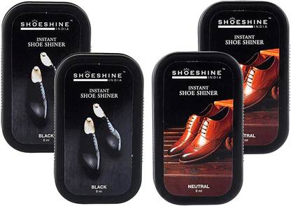 SHOESHINE rofessional Shoe Cream, Polish & Shiner Sponge for Smooth Leather Shiner