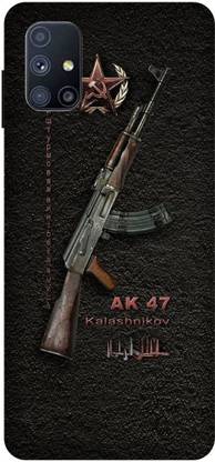 UMPRINT Back Cover for Samsung Galaxy M51 AK 47, Army Gun, Rifle Printed Back Cover